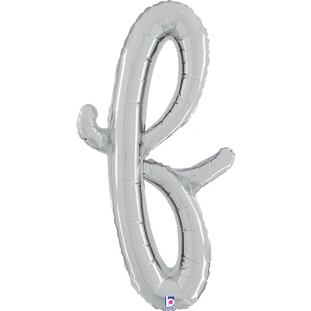grabo-skript-folienballon-buchstabe-f-silber-61cm image 1
