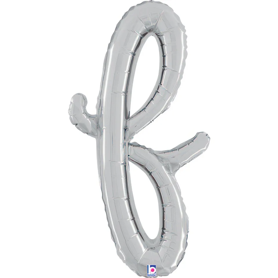 grabo-skript-folienballon-buchstabe-f-silber-61cm image 1