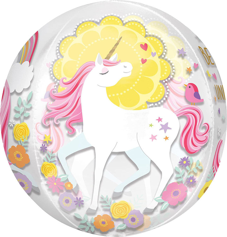 das-kost-mland-einhorn-orbz-folienballon-pink-38x40cm image 2