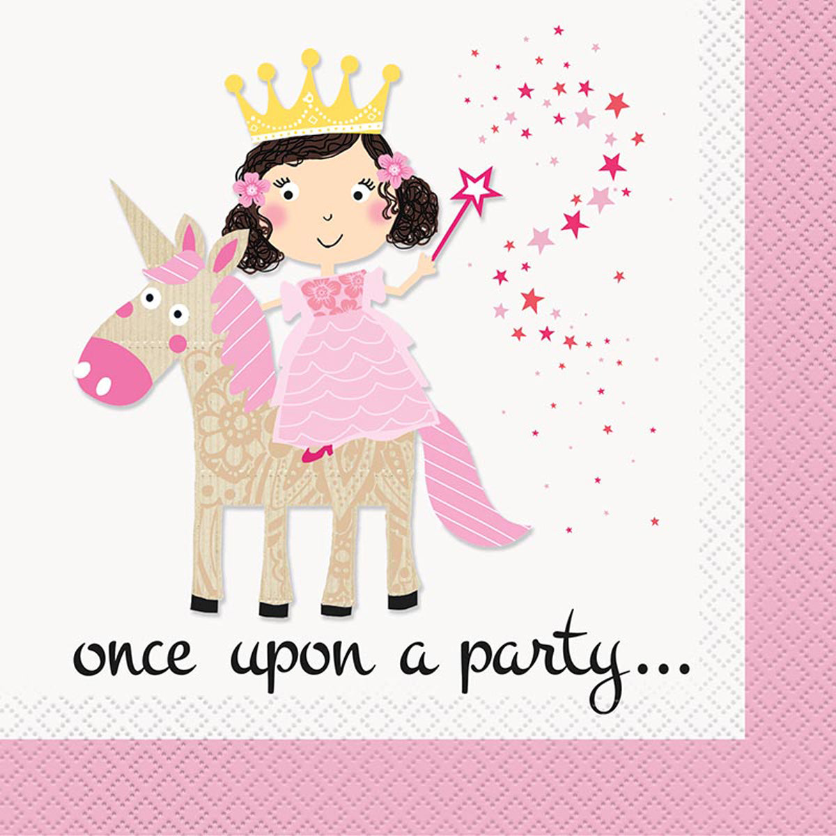 das-kost-mland-prinzessin-einhorn-servietten-16-st-ck-33x33-cm image 2