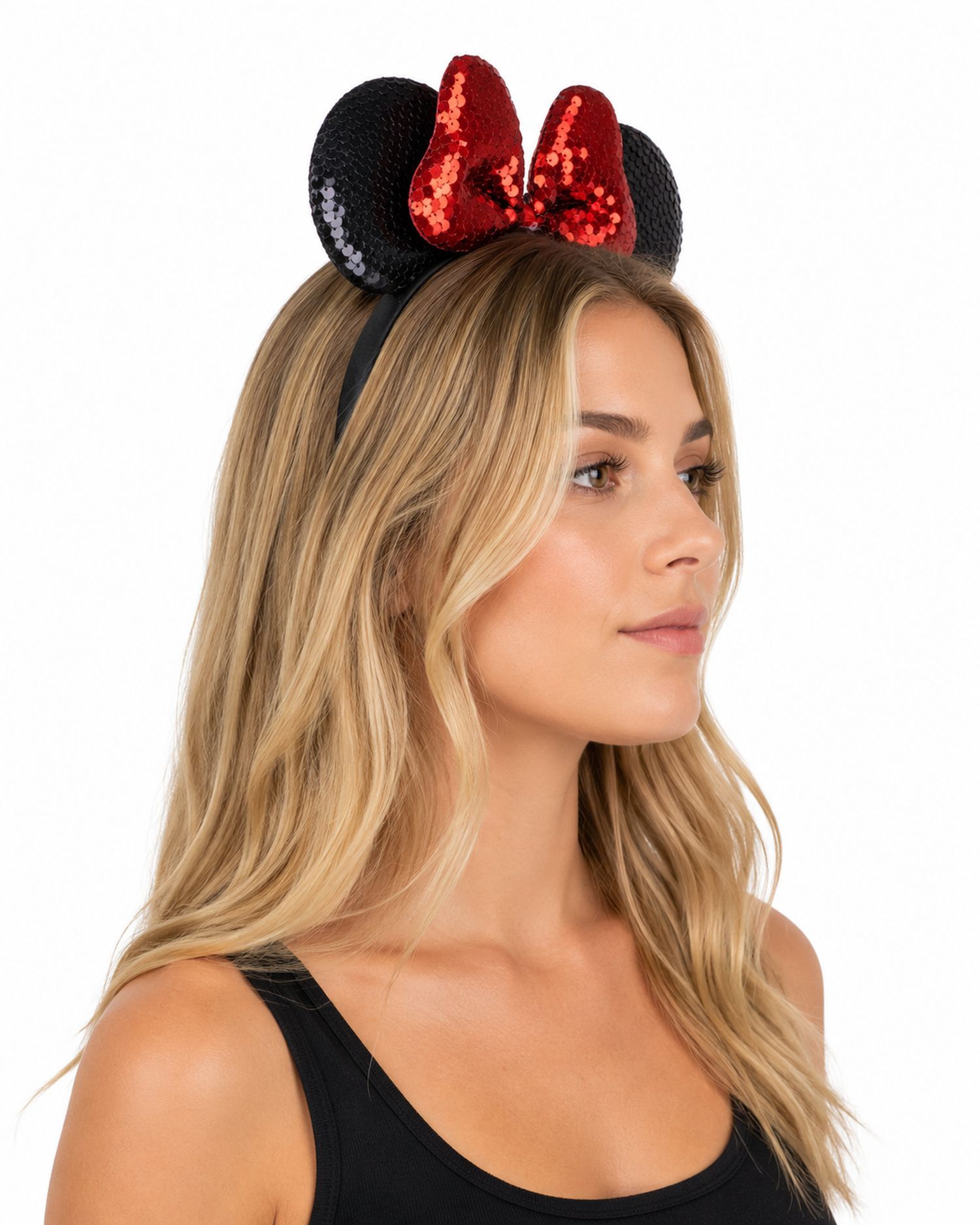 das-kost-mland-haarreif-maus-ohren-pailletten-schwarz-rot image 2