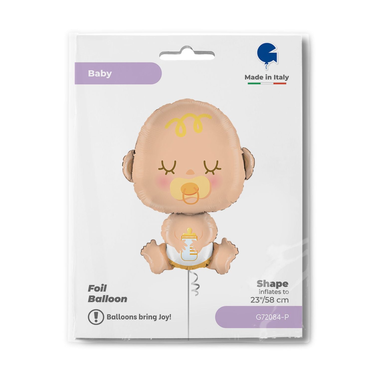 das-kost-mland-folienballon-baby-shape-58-cm-blau image 2