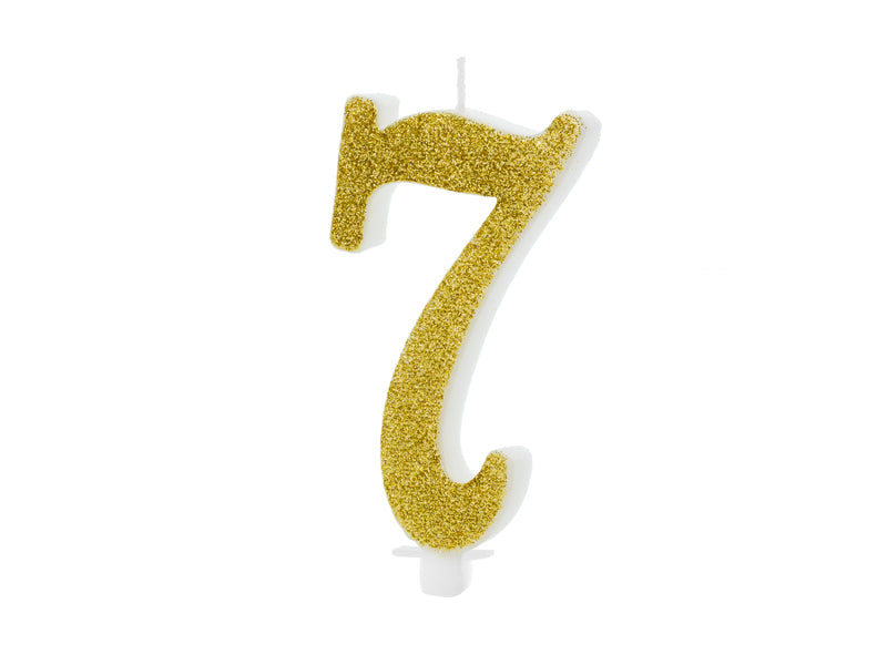 das-kost-mland-geburtstagskerze-glitter-gold-zahl-7-10-cm image 2