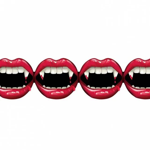 das-kost-mland-dekorationen-halloween-fangtastic-girlande-240-cm image 1