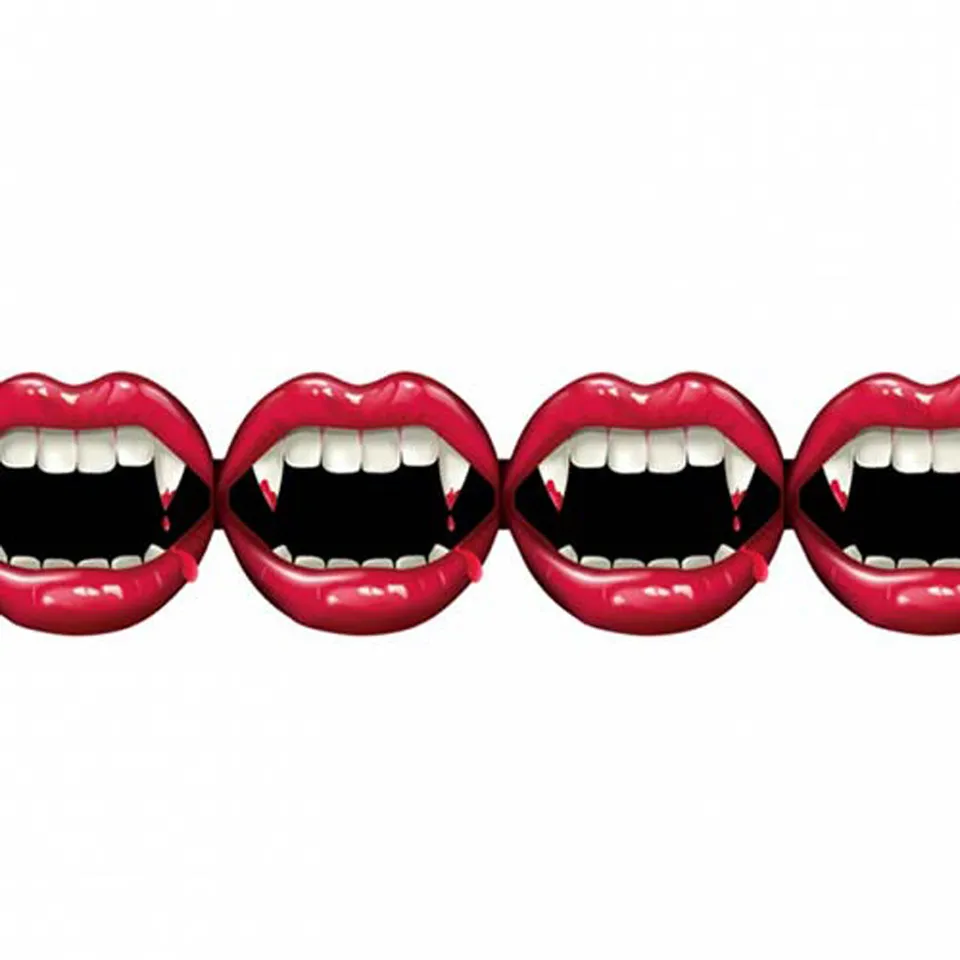 das-kost-mland-dekorationen-halloween-fangtastic-girlande-240-cm image 1
