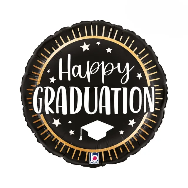 das-kost-mland-folienballon-happy-graduation-46cm-abschluss image 1
