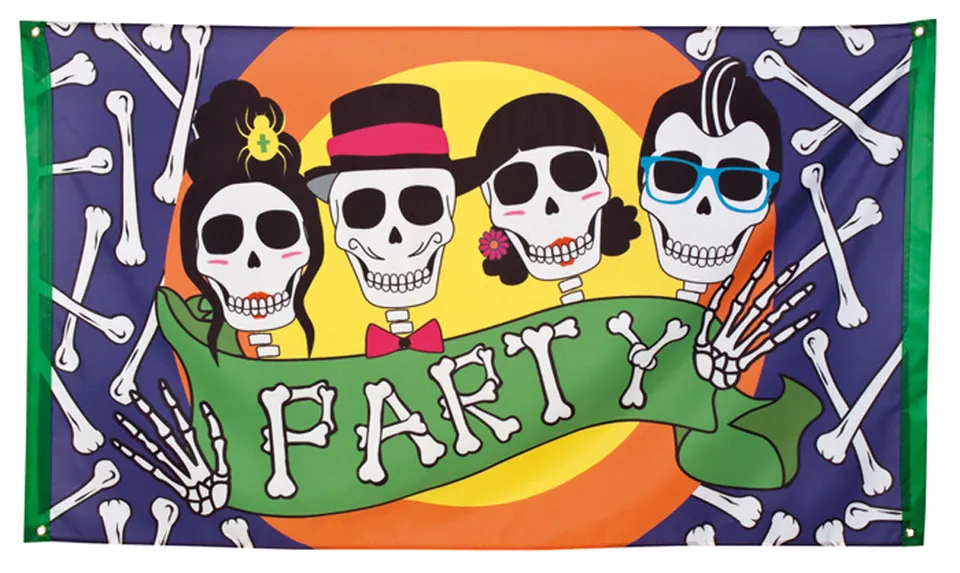 das-kost-mland-day-of-the-dead-flagge-skull-150x90cm image 1