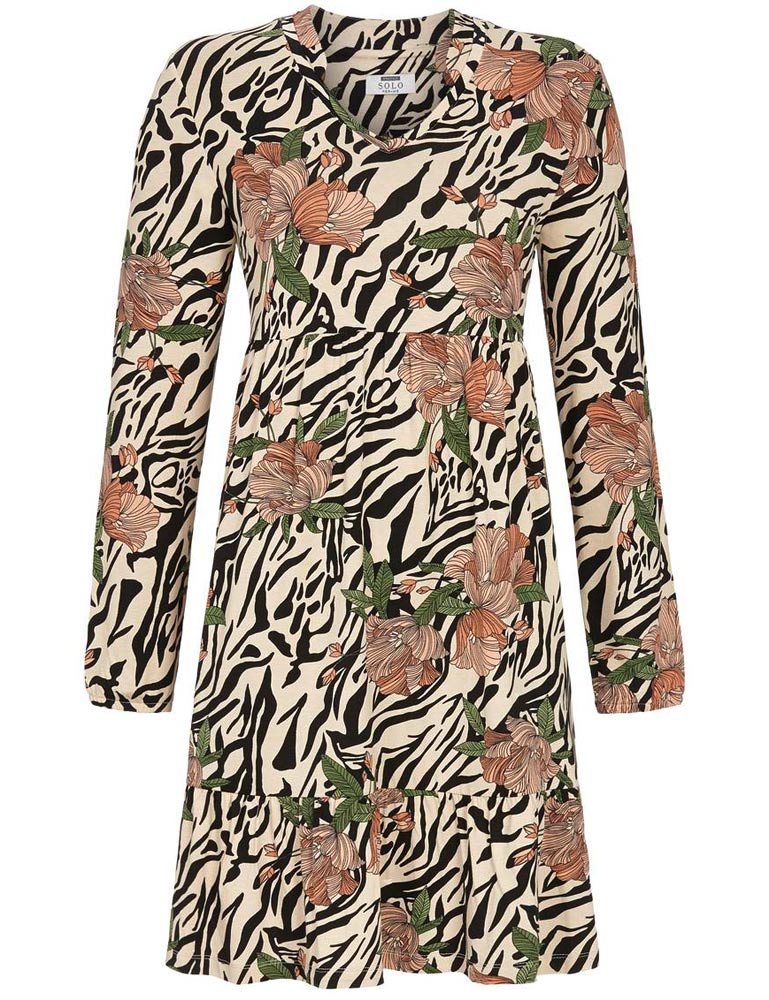 ringella-damen-kleid-2538001-leoparden-beige-viskose-40 image 1
