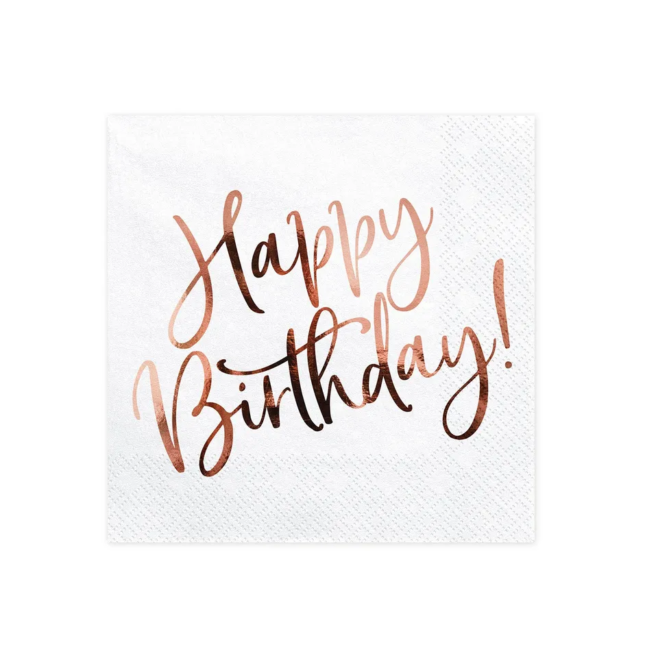 das-kost-mland-happy-birthday-ros-gold-servietten-20-st-ck-33x33cm image 1