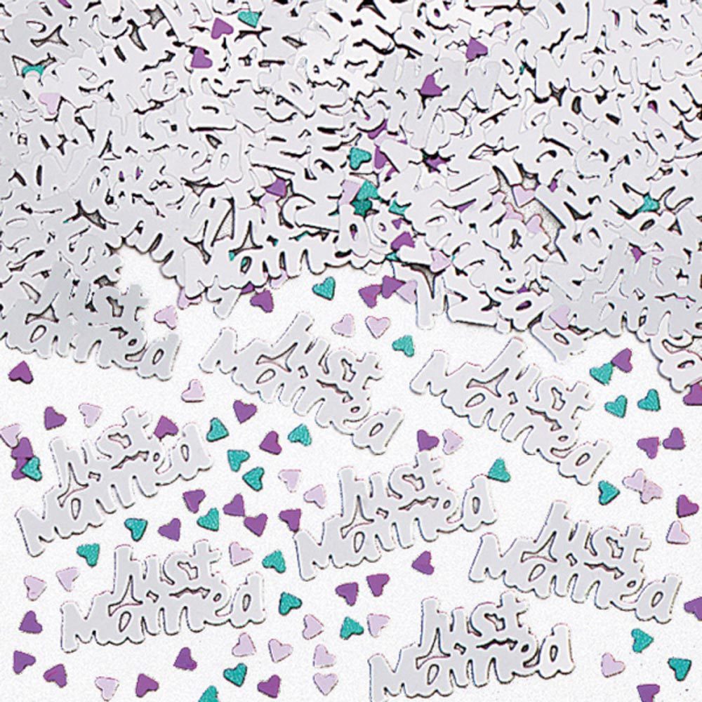 amscan-just-married-konfetti-silber-herzen-folie-14-g image 1