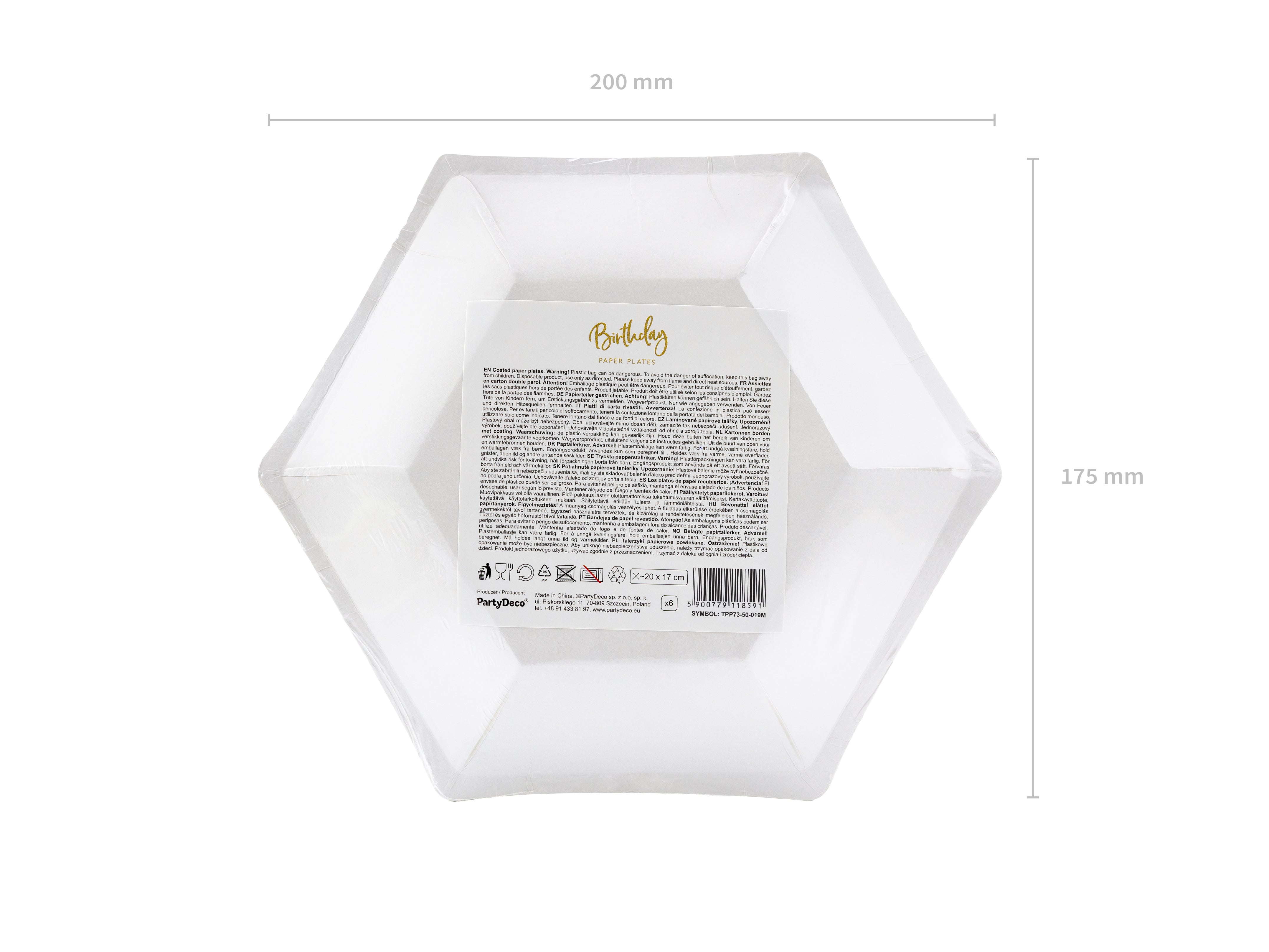 das-kost-mland-dekorationen-pappteller-happy-birthday-20cm-gold-6st image 3
