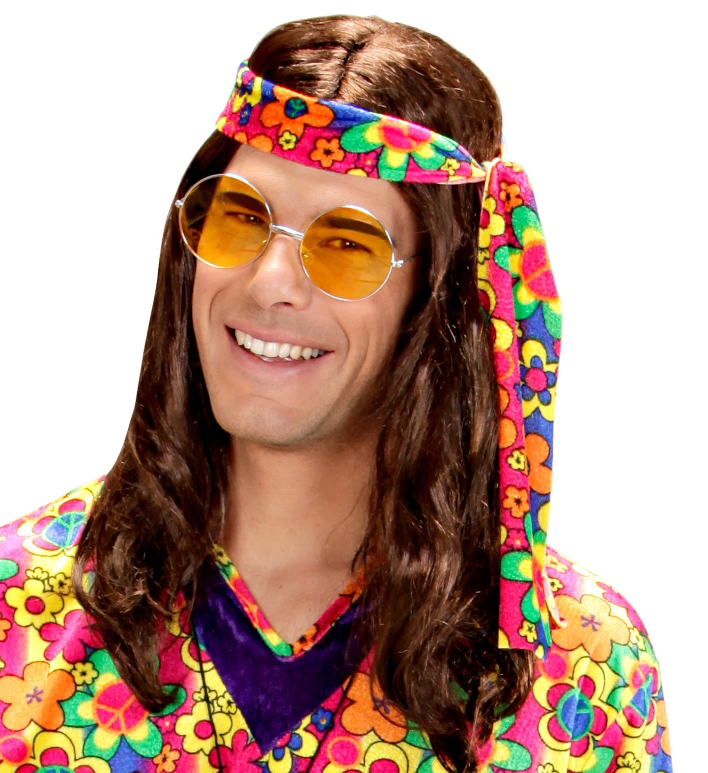 das-kost-mland-accessoires-hippie-partybrille-xl-rund-orange-nickel image 5