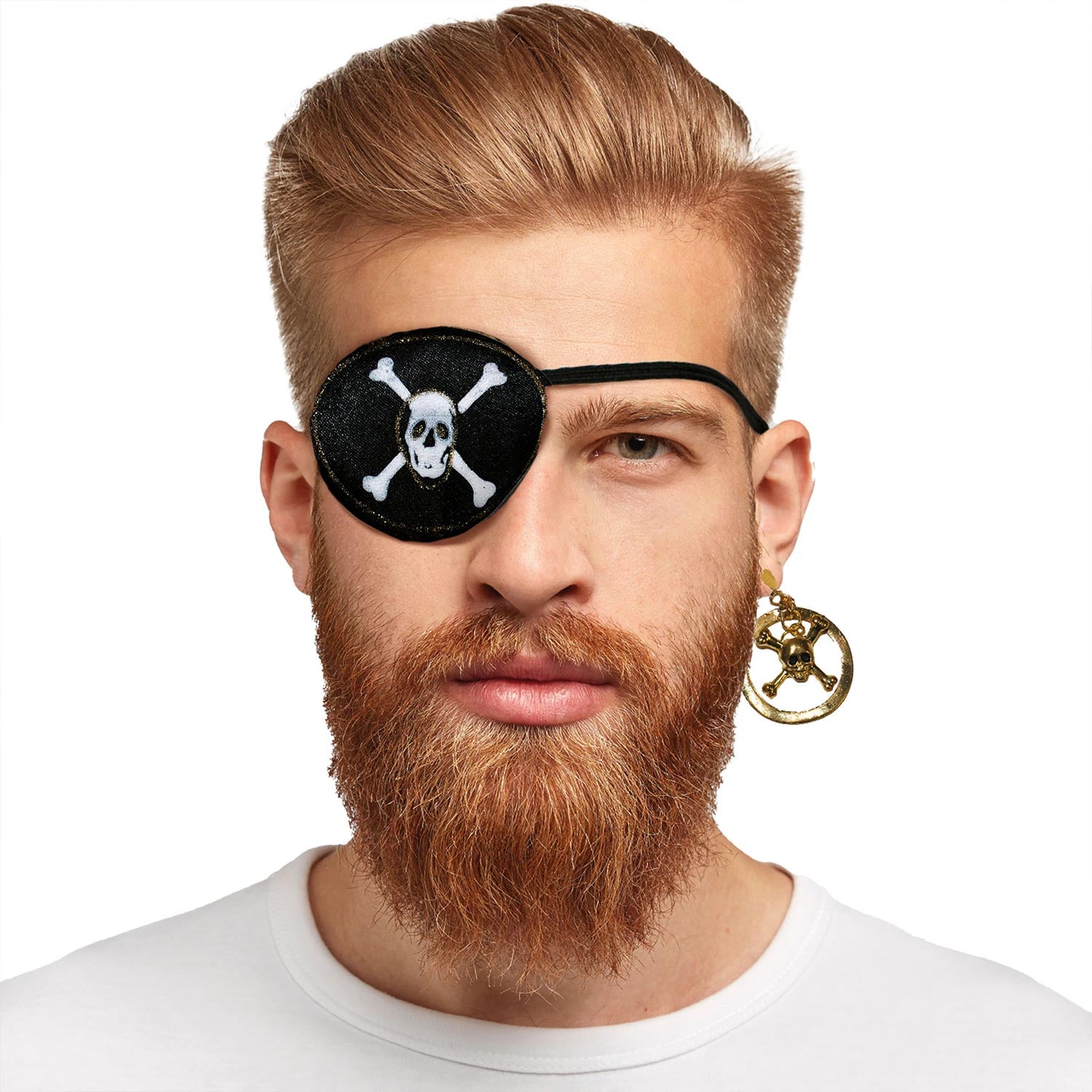 das-kost-mland-totenkopf-piraten-set-2-tlg-augenklappe-ohrring image 1