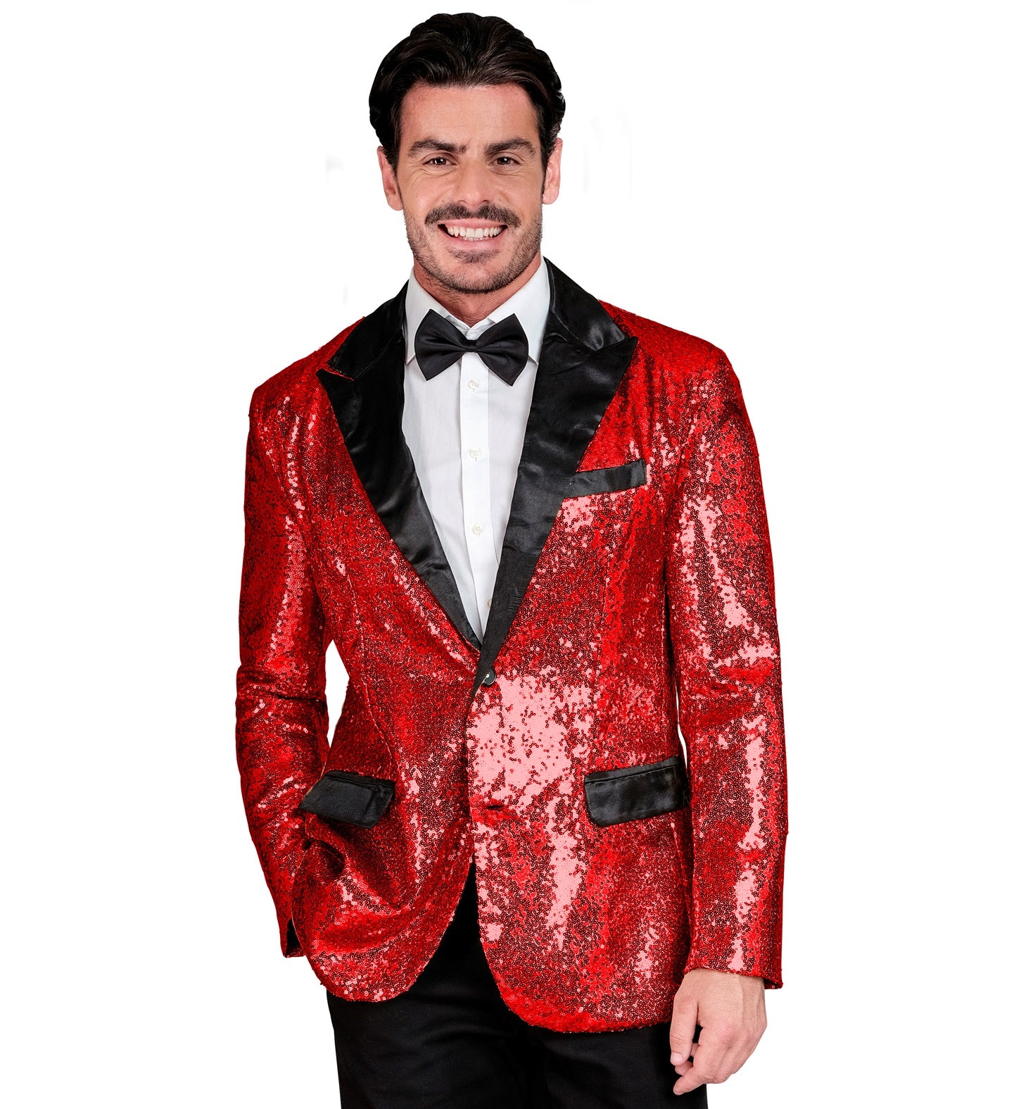 das-kost-mland-herren-pailletten-jackett-glitter-rot-gr-e-l image 1