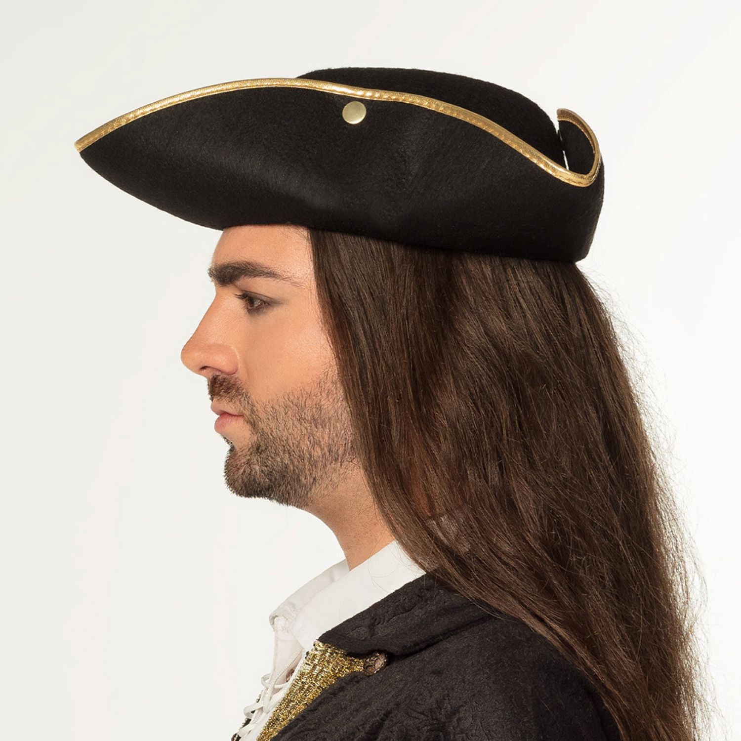 das-kost-mland-admiral-henry-piratenhut-herren-schwarz image 3