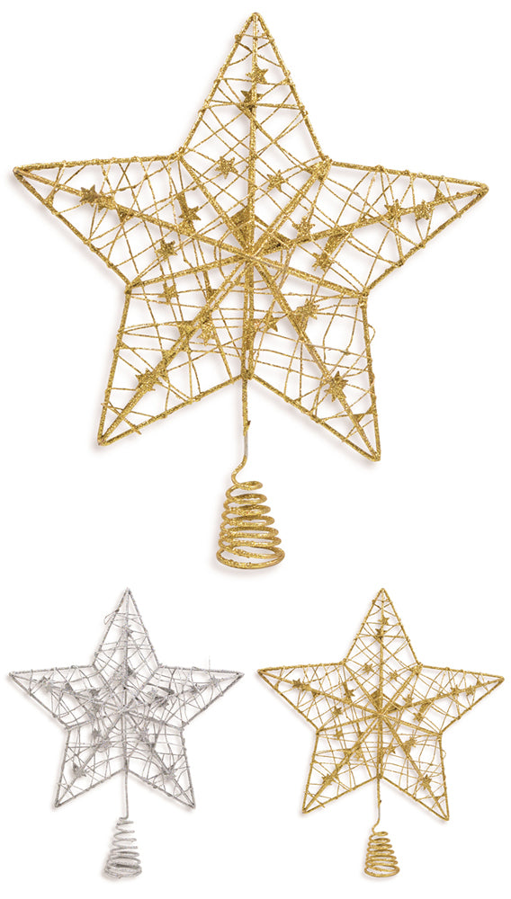 riffelmacher-christbaumspitze-stern-gold-24-cm-17840 image 1
