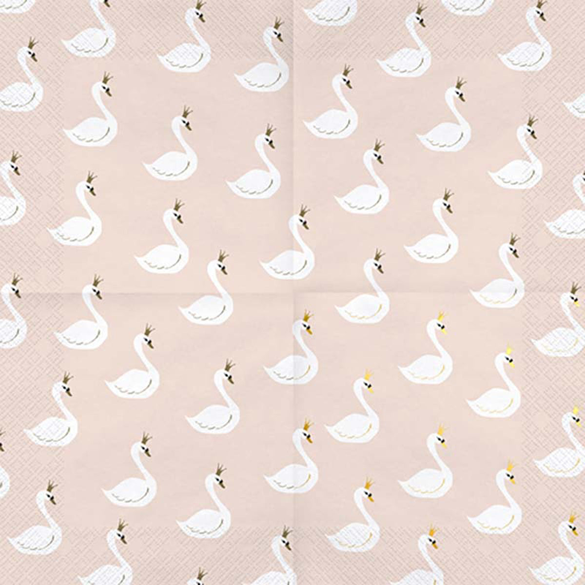 das-kost-mland-dekorationen-servietten-lovely-schwan-20-stk-rosa image 2