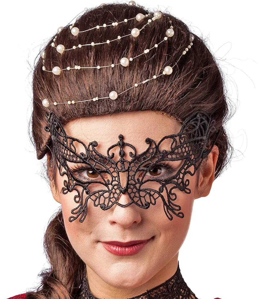 das-kost-mland-spitzenmaske-schmetterling-augenmaske-schwarz-spitze image 1