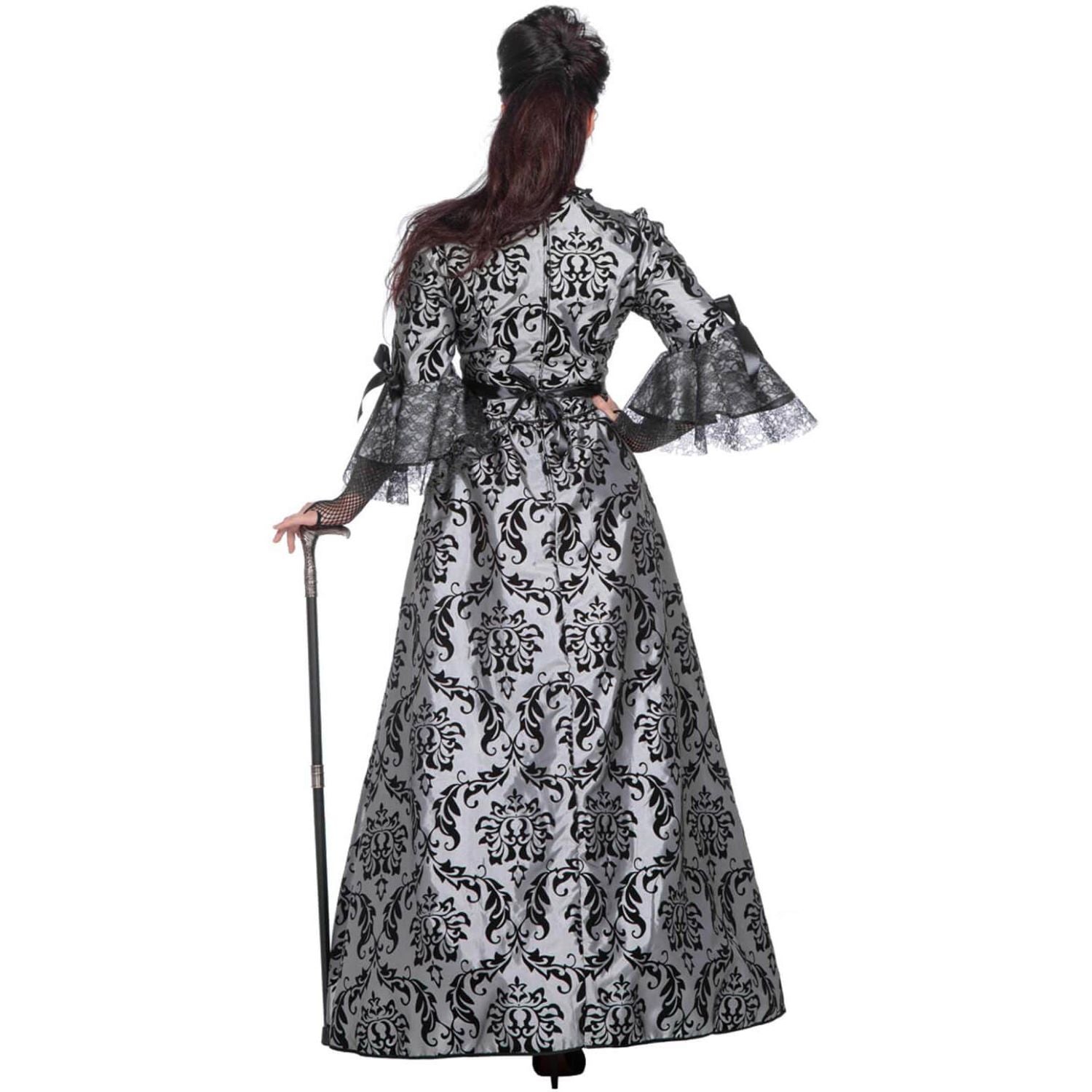 das-kost-mland-damen-barock-kost-m-marquise-kleid-grau-gr-42 image 3