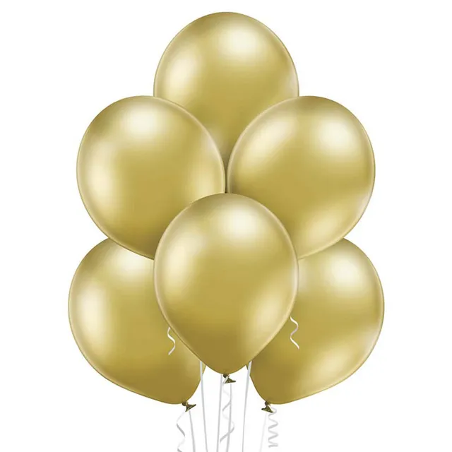 belbal-luftballon-uni-glossy-12cm-luftballons-gold-25-stk image 1