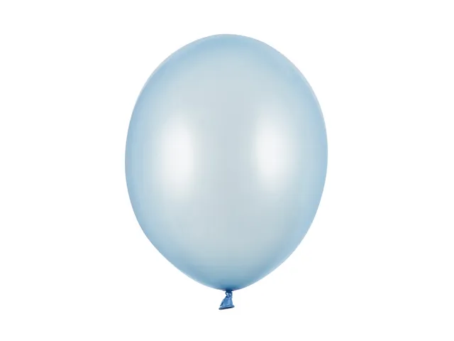 das-kost-mland-deko-luftballon-uni-metallic-30cm-hellblau-100st image 1