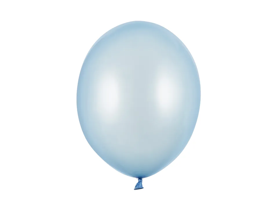 das-kost-mland-deko-luftballon-uni-metallic-30cm-hellblau-100st image 1