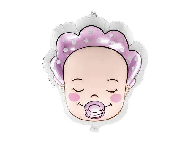 das-kost-mland-dekorationen-folienballon-baby-girl-45cm-rosa-18 image 1