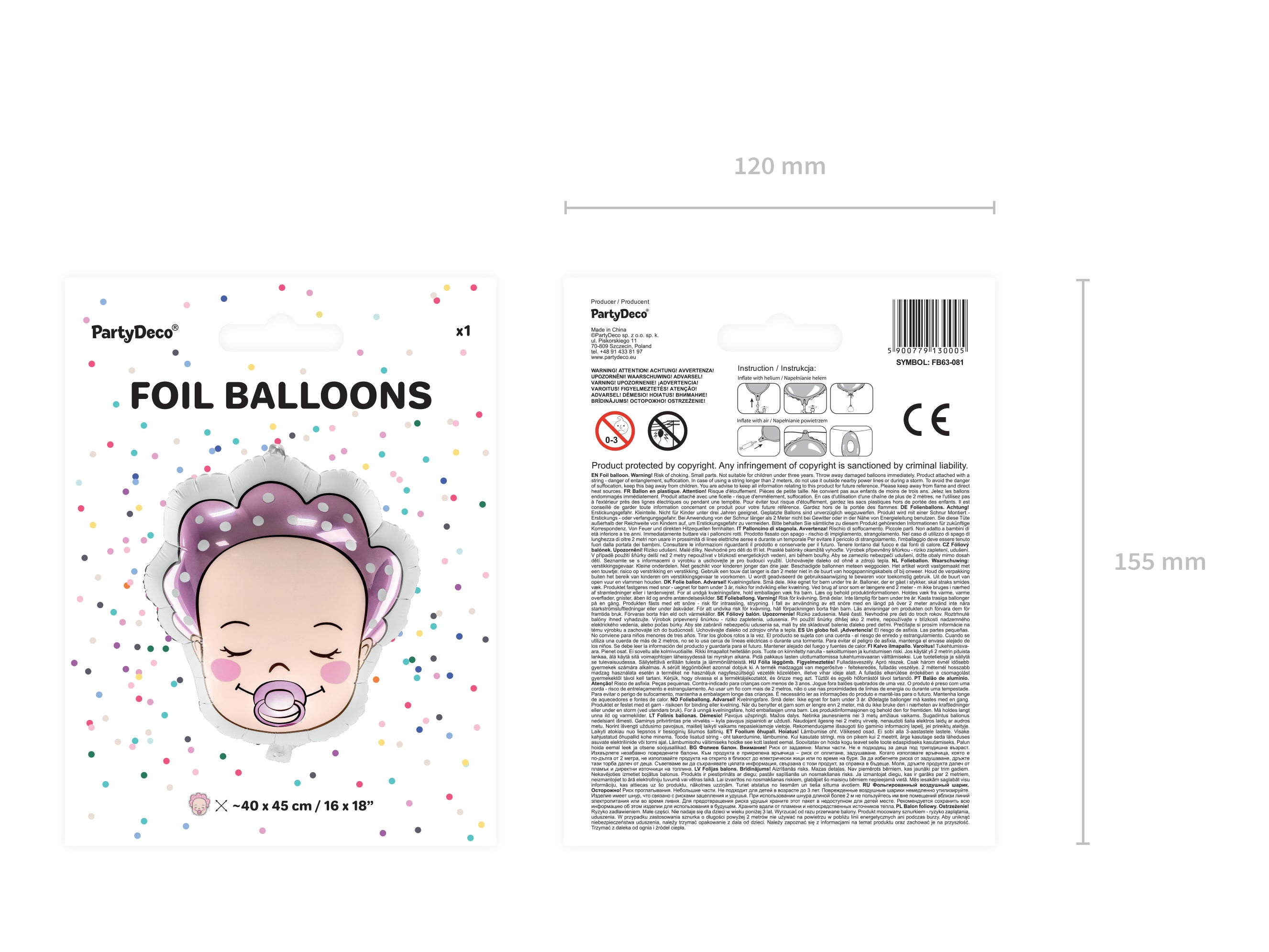 das-kost-mland-dekorationen-folienballon-baby-girl-45cm-rosa-18 image 5