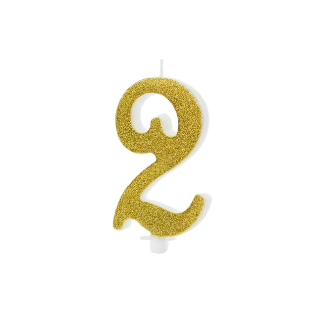 das-kost-mland-dekorationen-geburtstagskerze-glitter-gold-zahl-2-10-cm image 1