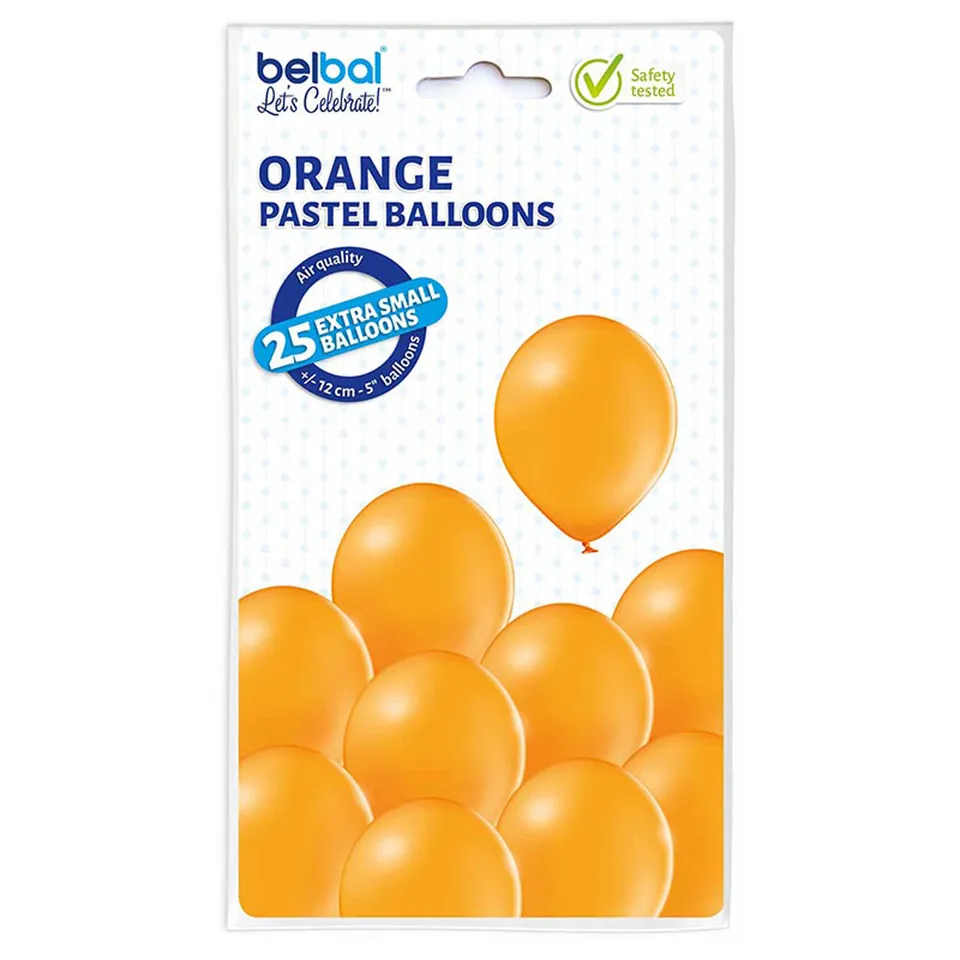 das-kost-mland-luftballon-unifarben-orange-12-cm-25-stk image 1