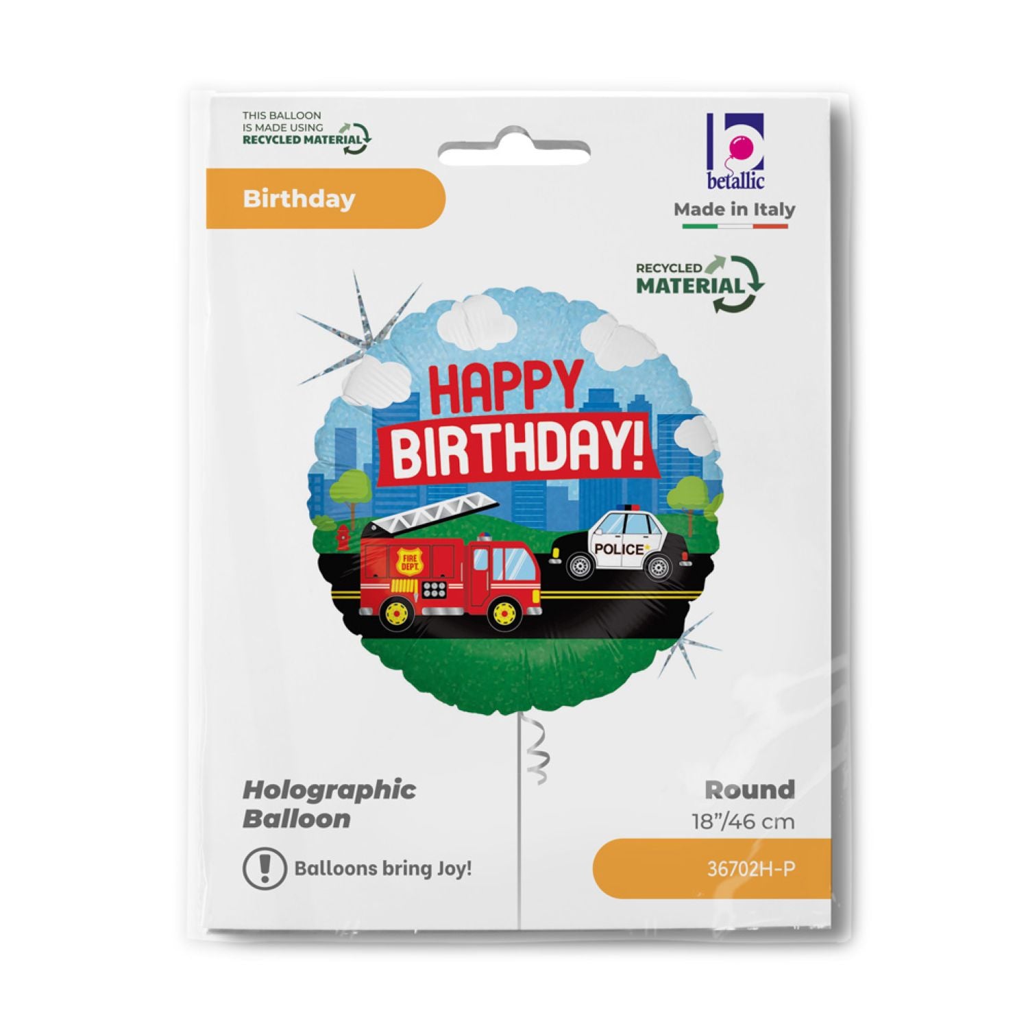 das-kost-mland-happy-birthday-folienballon-46cm-einsatzfahrzeuge image 2