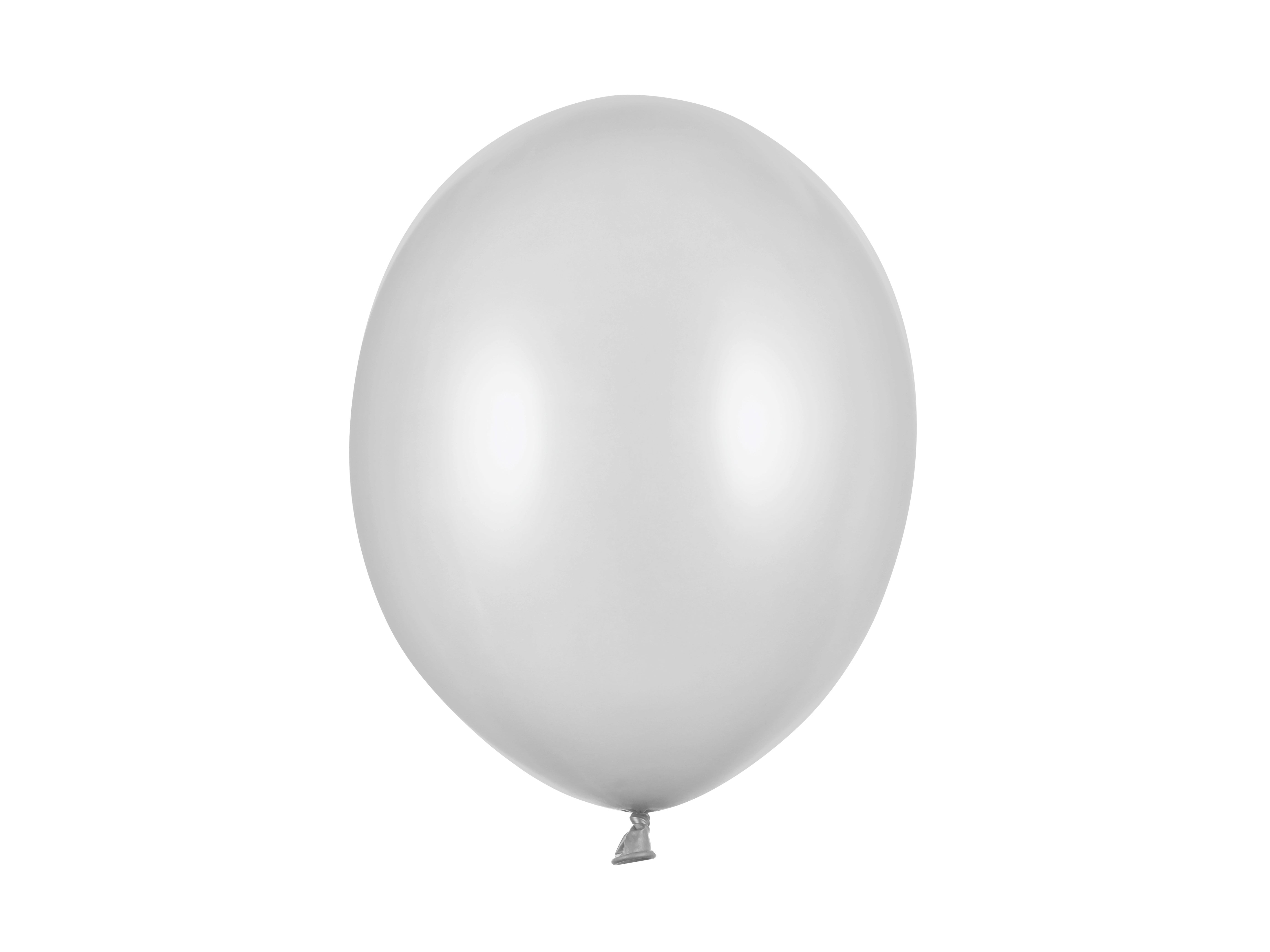 das-kost-mland-uni-metallic-luftballon-30cm-silber-50-stk image 1