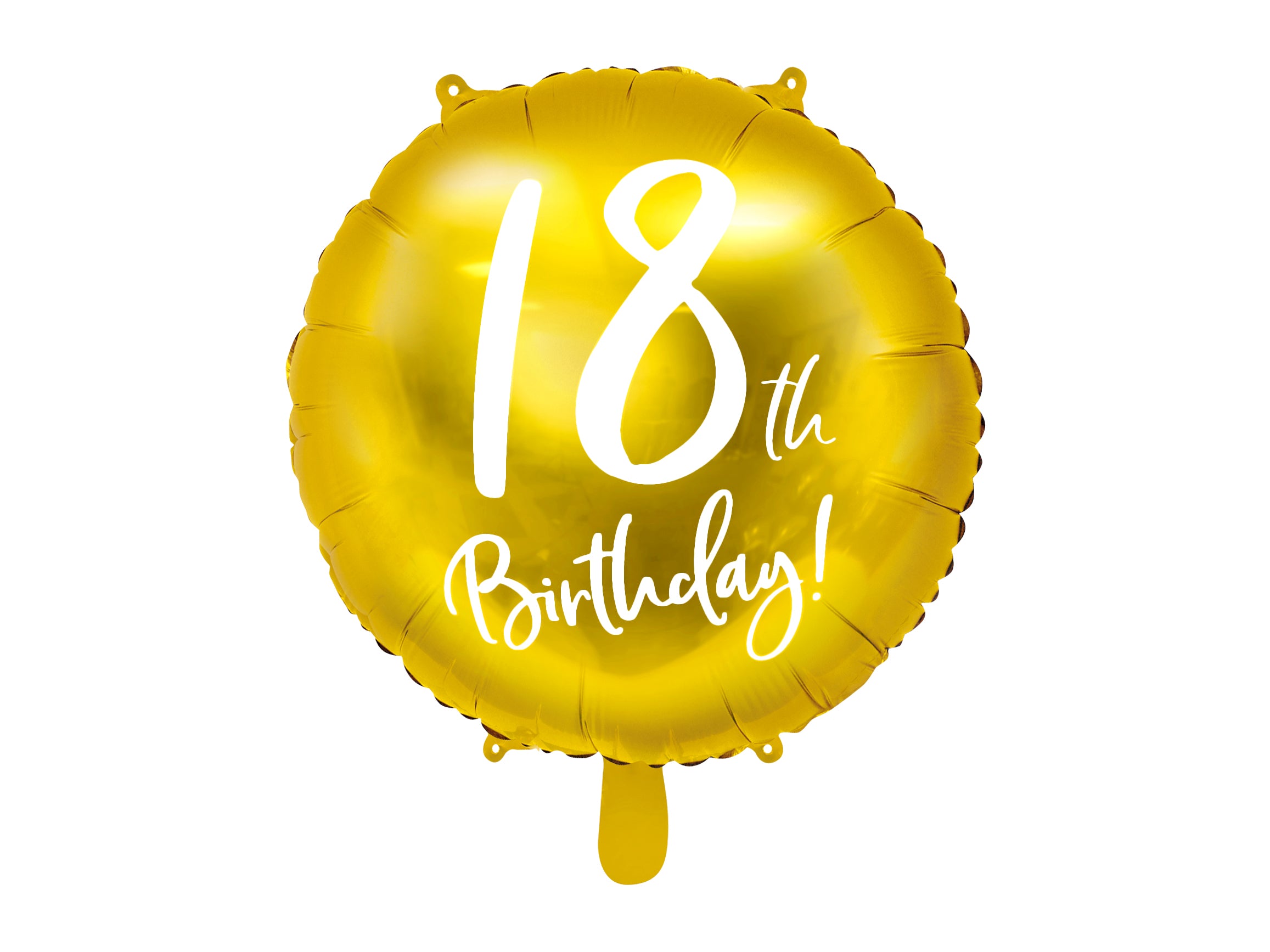 das-kost-mland-dekorationen-folienballon-18th-birthday-gold-46-cm image 1