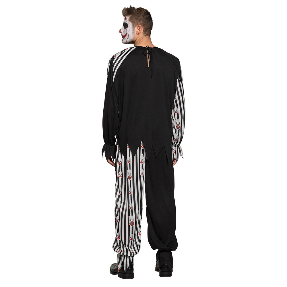 das-kost-mland-herren-bloody-clown-kost-m-overall-schwarz-wei-50-52 image 2