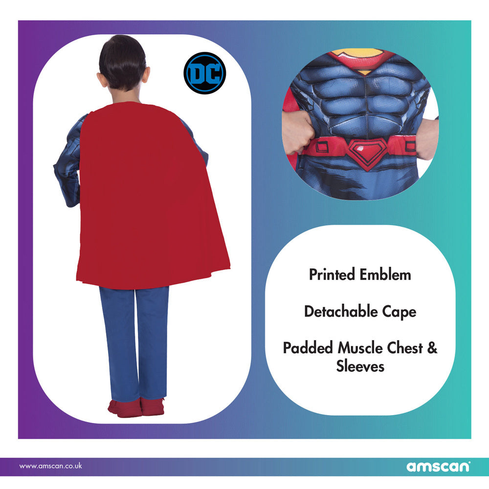 das-kost-mland-superman-classic-kost-m-jungen-blau-rot-6-8-jahre image 5