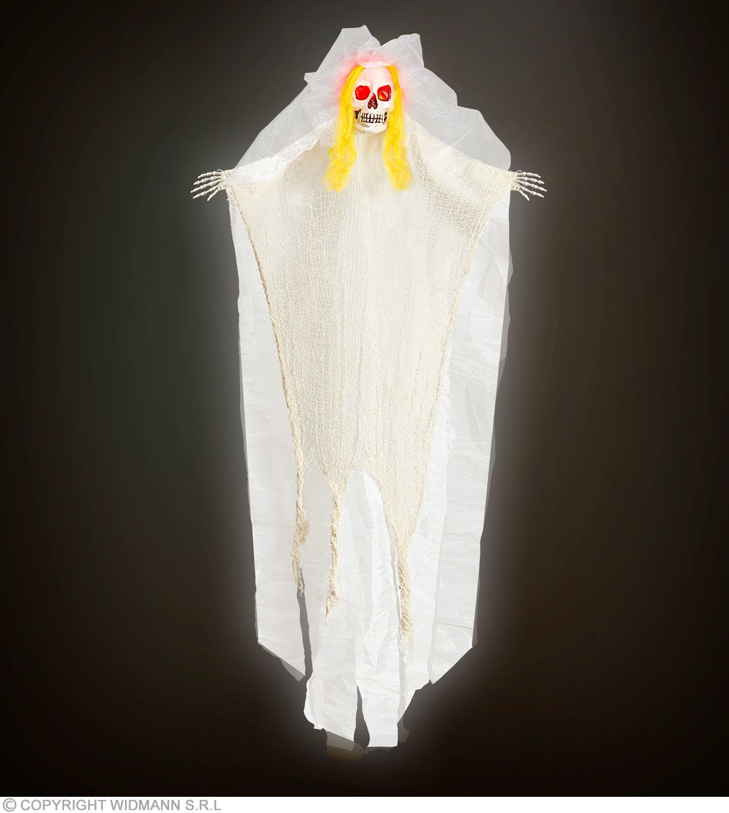 das-kost-mland-dekorationen-halloween-h-ngefigur-skelett-braut-105cm image 2