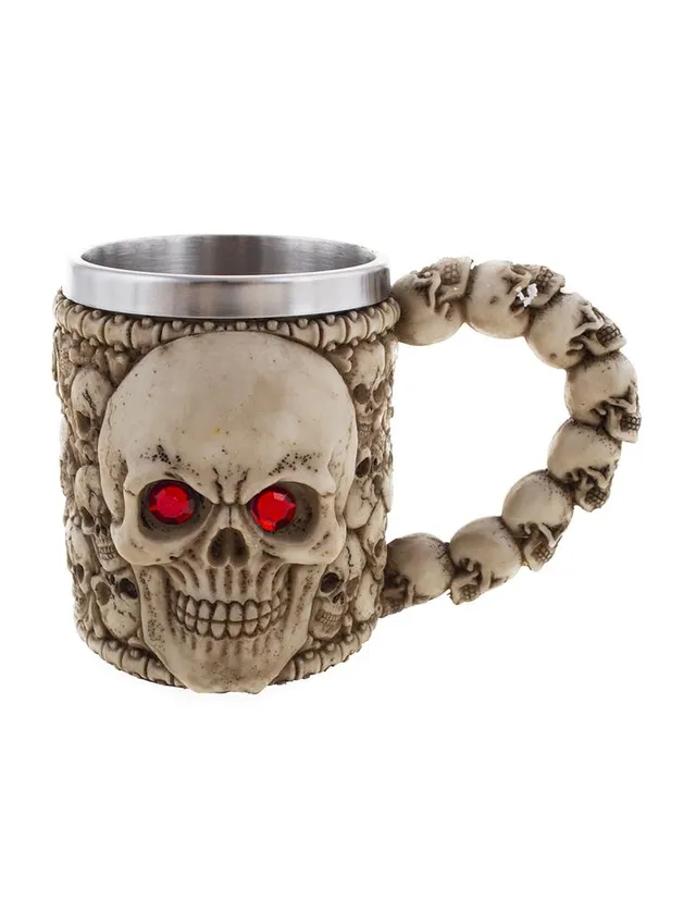 das-kost-mland-dekorationen-halloween-becher-totenkopf-metall image 1