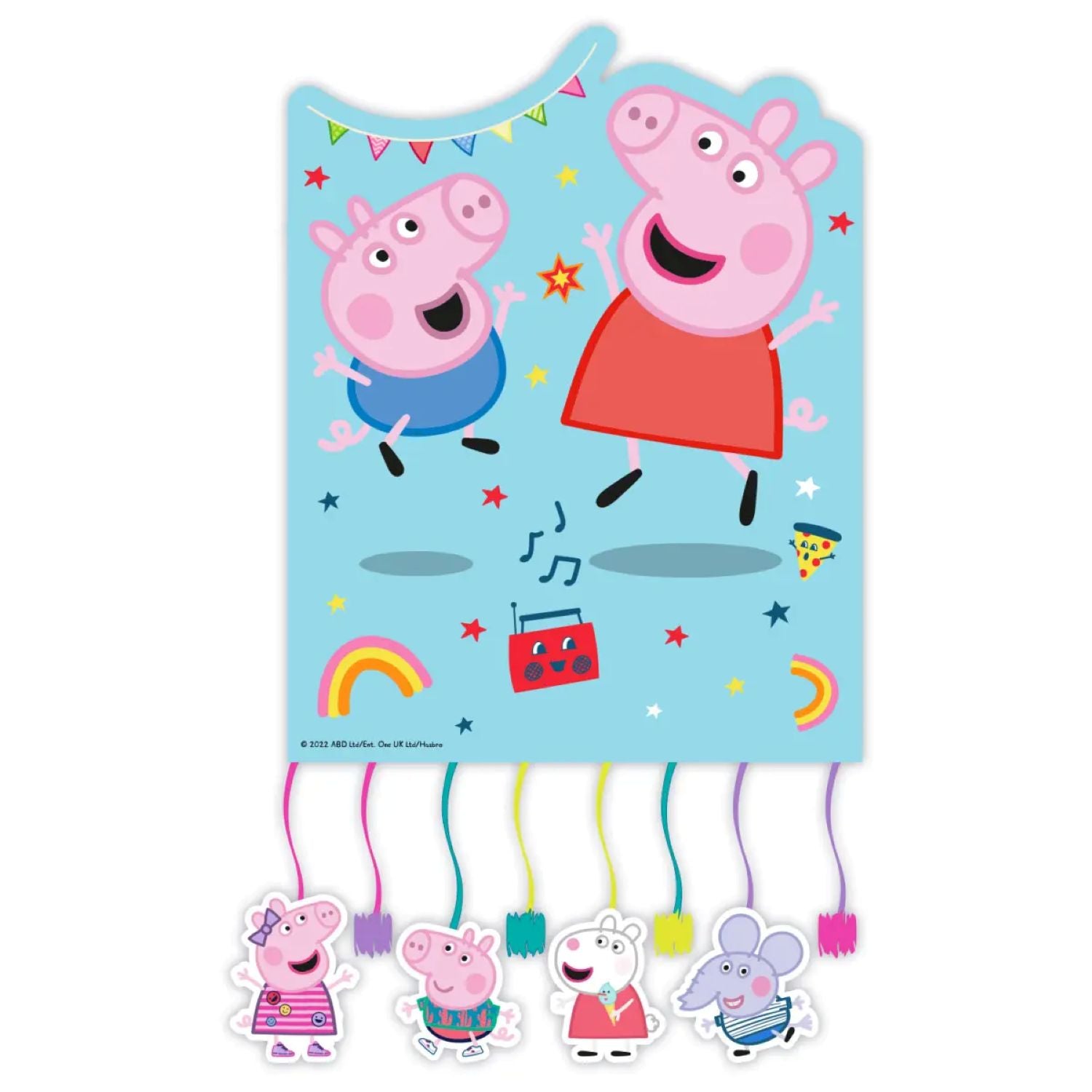 das-kost-mland-dekorationen-pinata-peppa-made-with-love-21x27-cm image 1