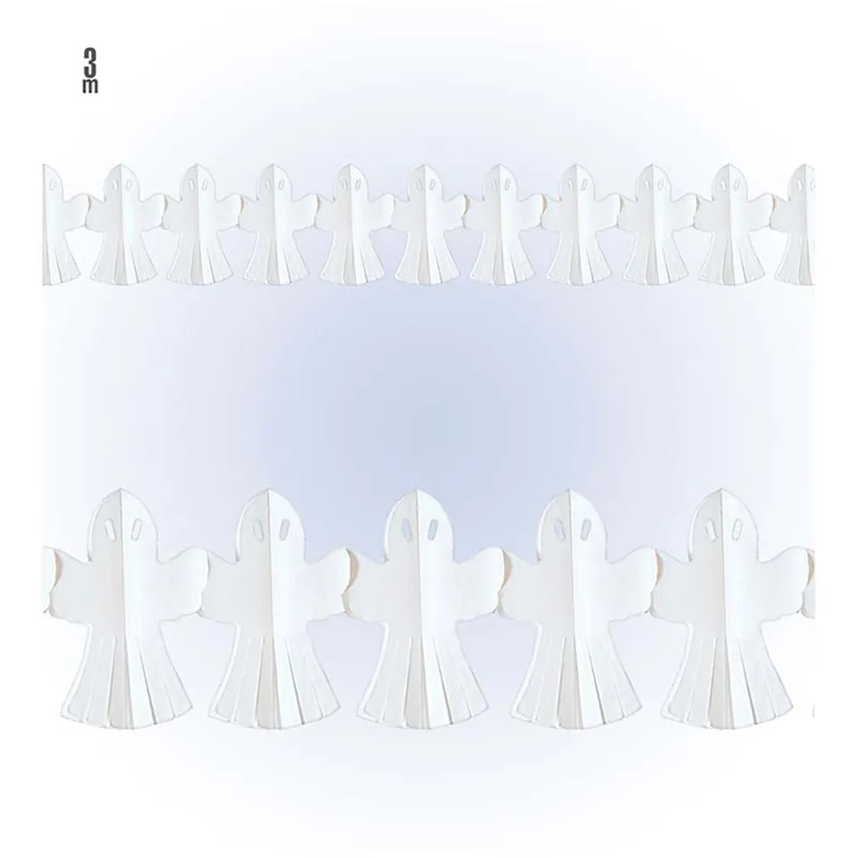 das-kost-mland-dekorationen-girlande-halloween-geister-3m-deko image 1