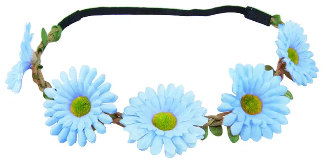 das-kost-mland-accessoires-margeriten-blumen-haarband-hellblau image 1