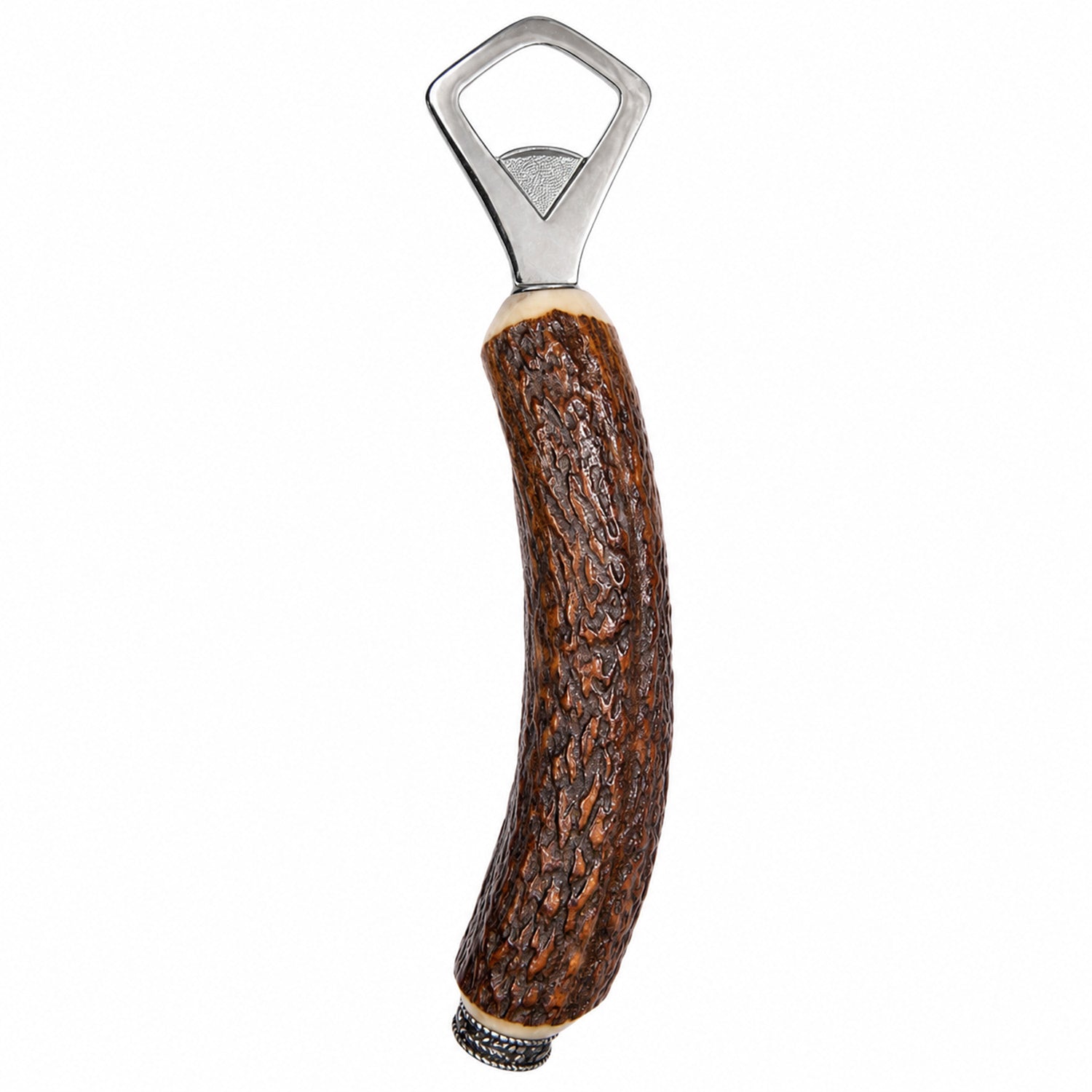 funk-hirschhorn-flaschen-ffner-zierkappe-edelwei-21cm image 2