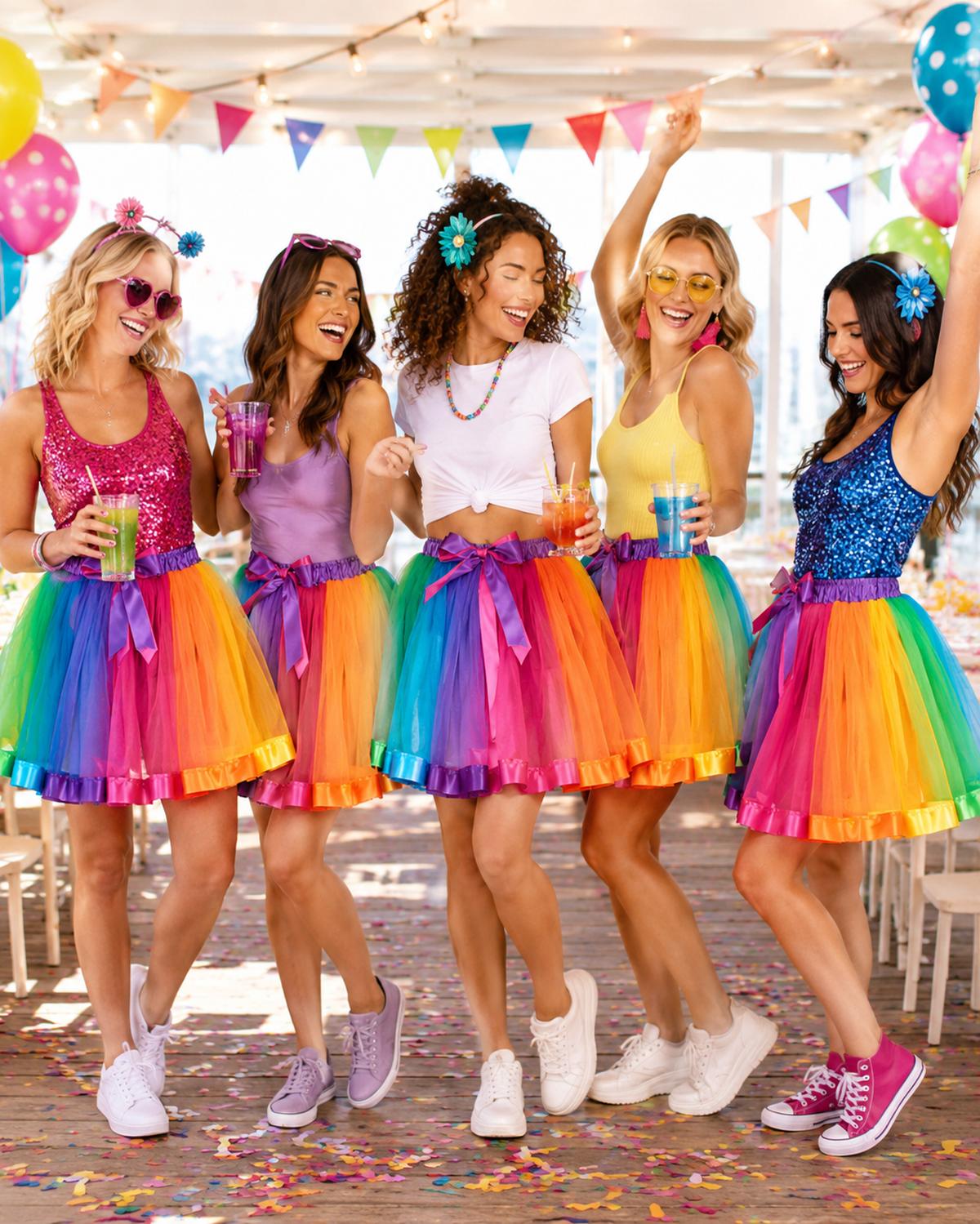 das-kost-mland-damen-regenbogen-petticoat-t-llrock-414009-bunt image 2