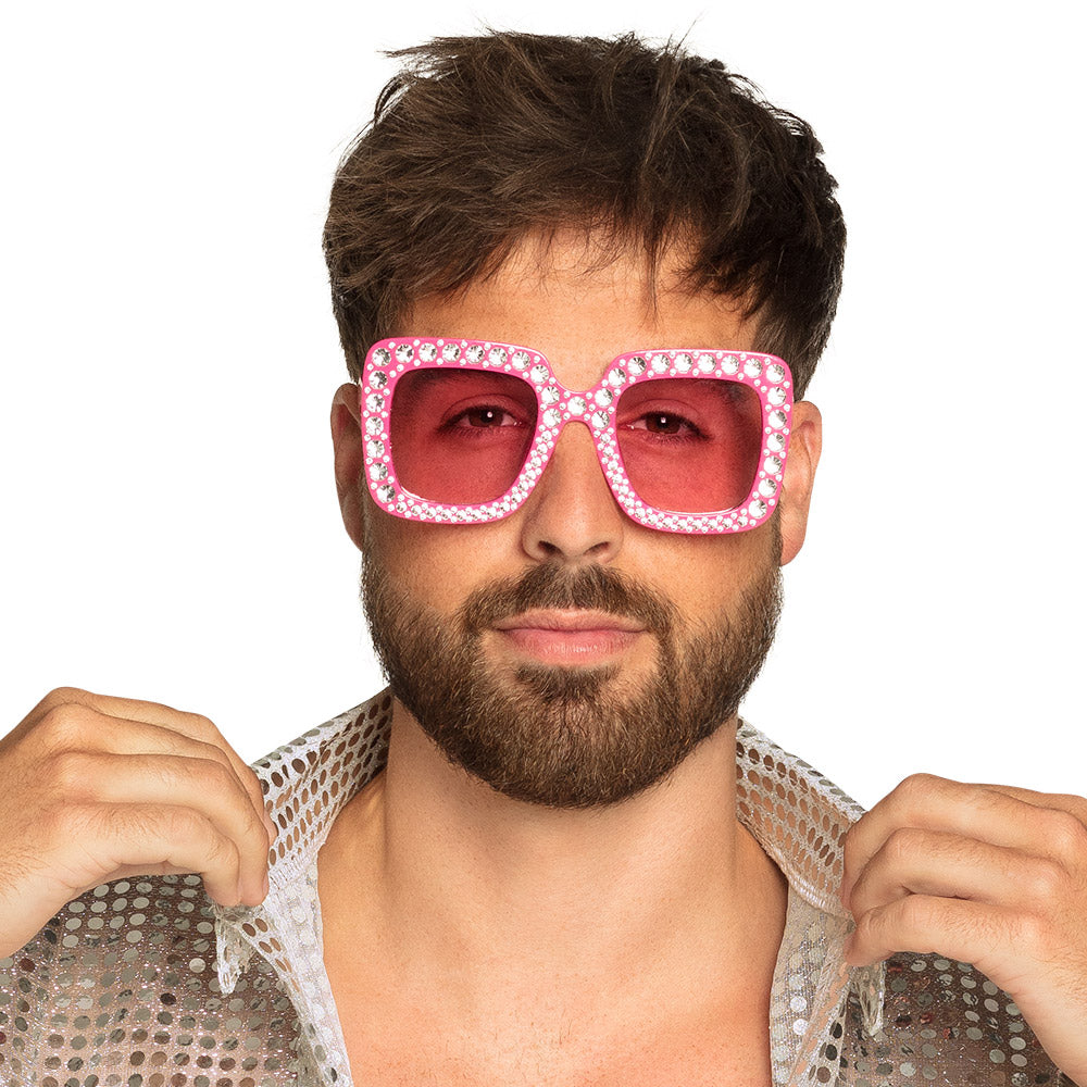 das-kost-mland-bling-bling-partybrille-blau-glitzer image 5