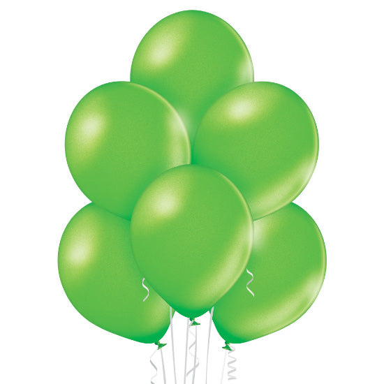 das-kost-mland-uni-metallic-luftballons-kiwi-25-stk-30cm image 2