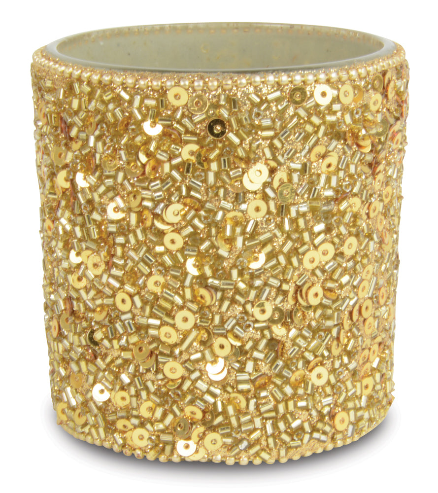 riffelmacher-xl-windlicht-pailletten-gold-7x9cm-deko image 1