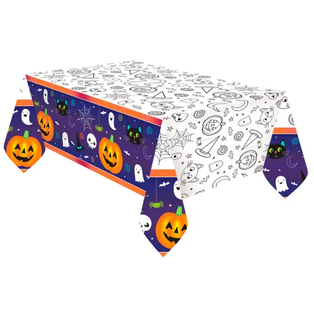 amscan-happy-halloween-tischtuch-papier-120-x-180-cm image 1