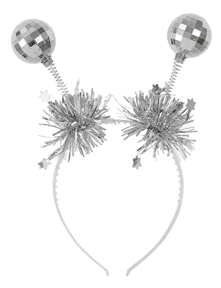 das-kost-mland-haarreif-discokugeln-silber-glitzer image 1