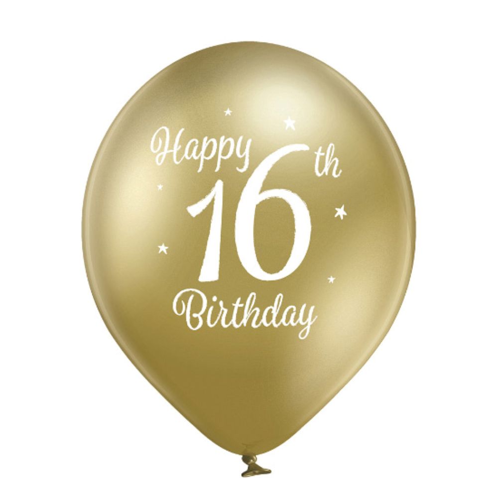 das-kost-mland-dekorationen-luftballon-happy-16th-birthday-30cm-6stk image 2