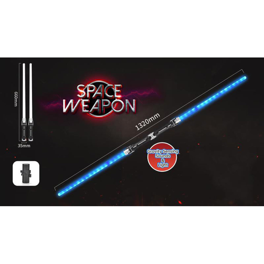 das-kost-mland-accessoires-galactica-lichtschwert-blau-2er-set-66cm image 2