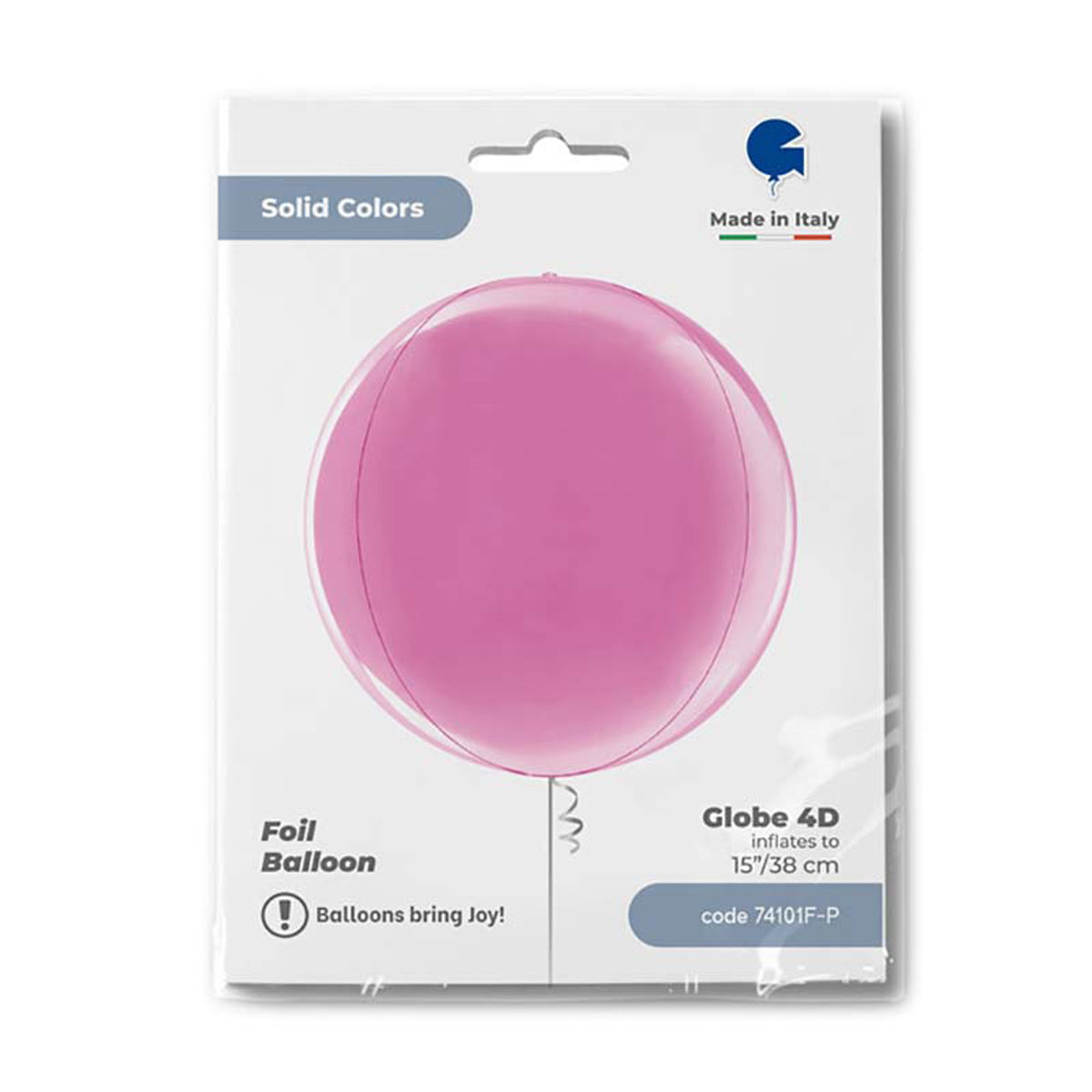 das-kost-mland-orbz-folienballon-globe-fuchsia-38-cm image 2